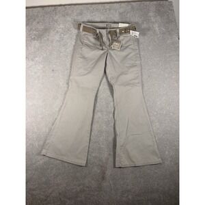 lei‎ lowboy pants low rise flare corduroy pants nwt deadstock Belt Beige
